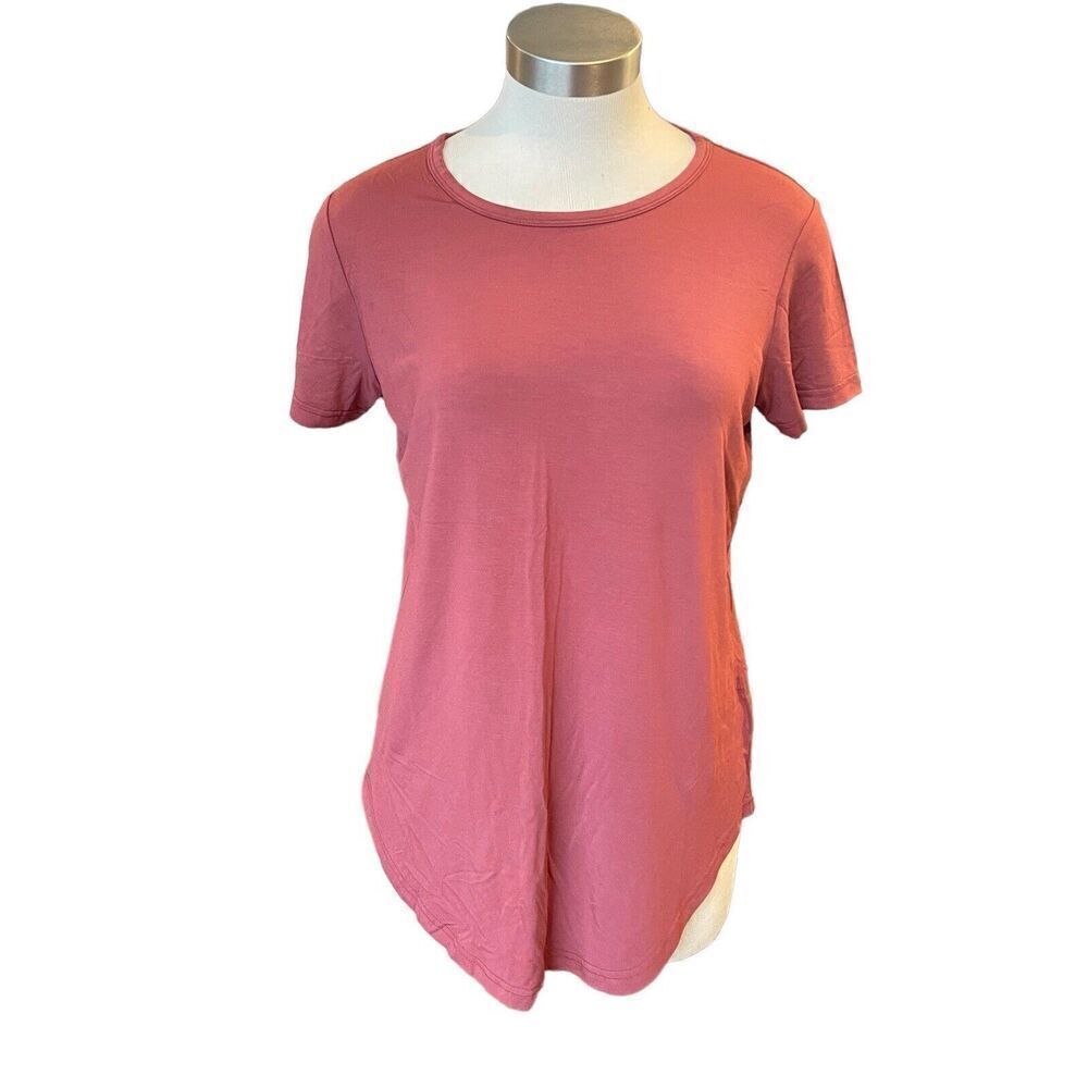 Jackson Rowe Women’s T-Shirt Crew Neck Short Sleeve Modal Rose Sz. S